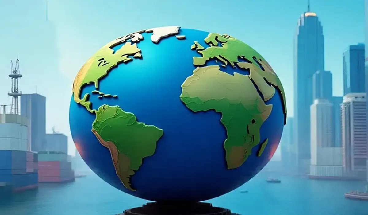 Global maritime network visualization